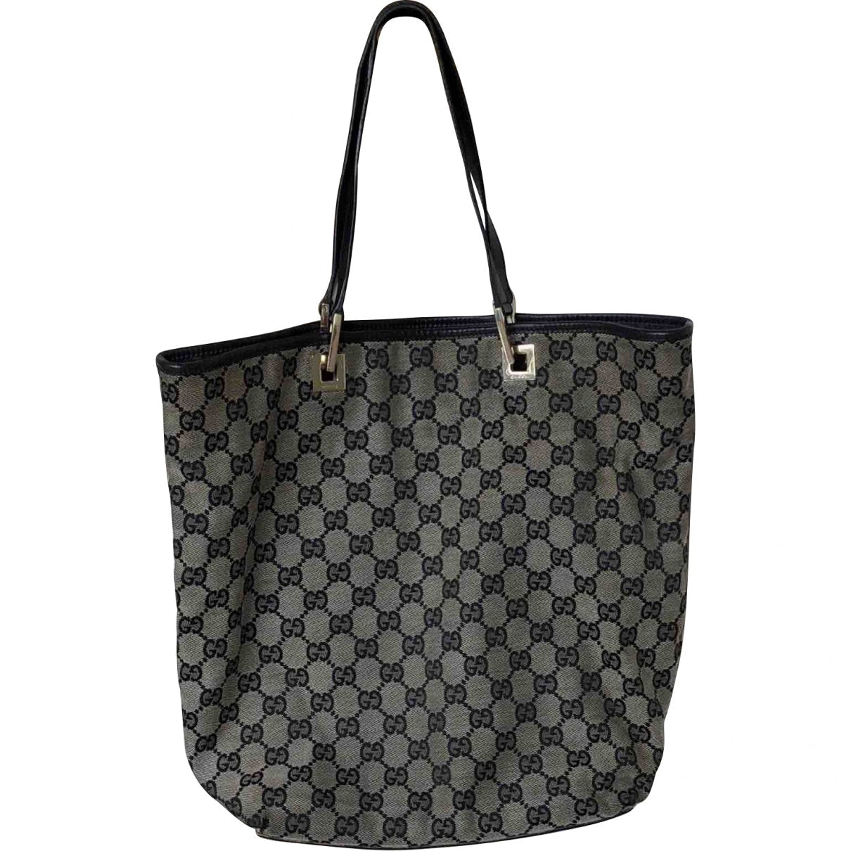 Gucci blue cloth handbag