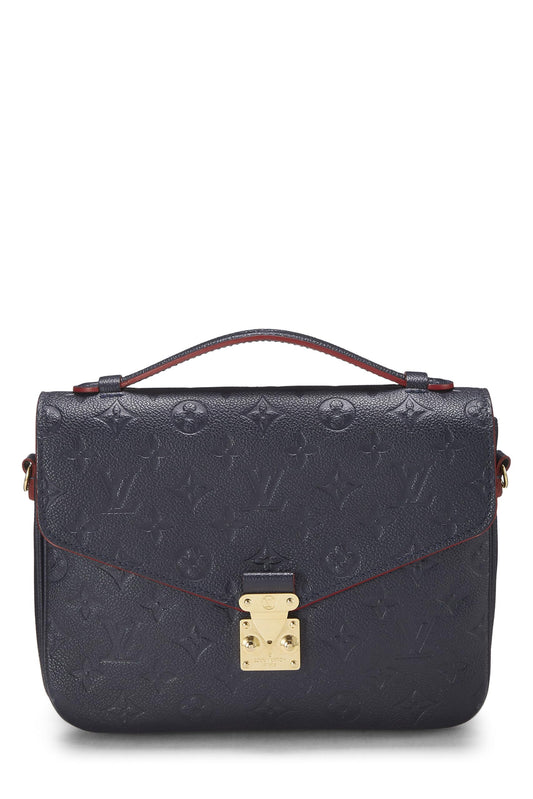 Louis Vuitton, Bleu Infini Monogram Empreinte Pochette Metis, Navy