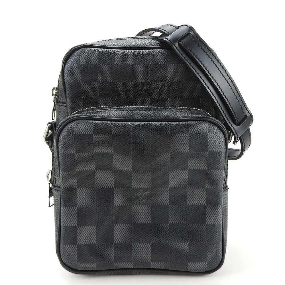 LOUIS VUITTON Shoulder Bag Damier Grafitte gray Rem