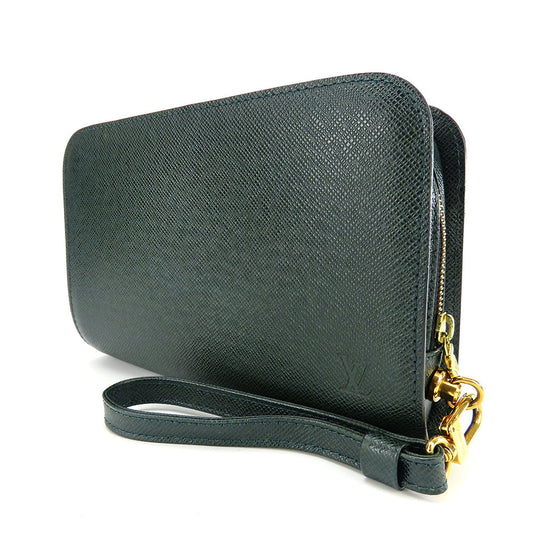 LOUIS VUITTON business bag M30184 Taiga green Baikal mens