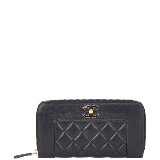 Chanel Mademoiselle Zip Around Wallet