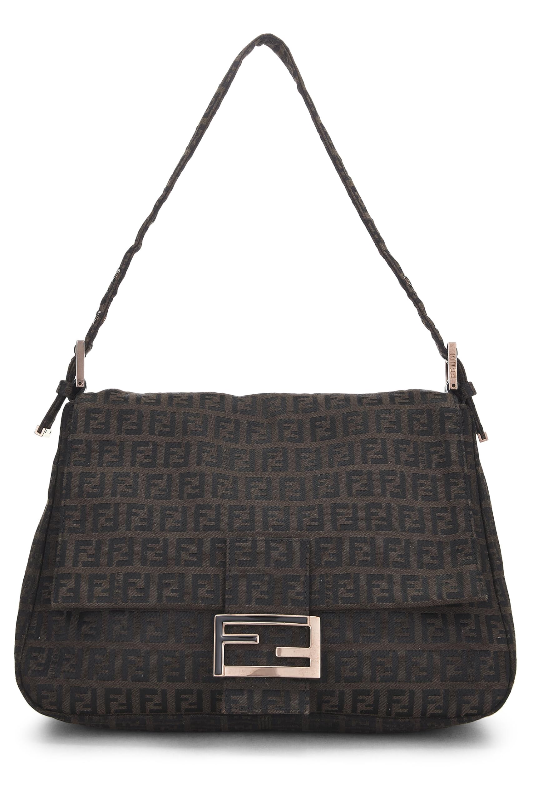 Fendi, Brown Zucchino Canvas Mama, Brown