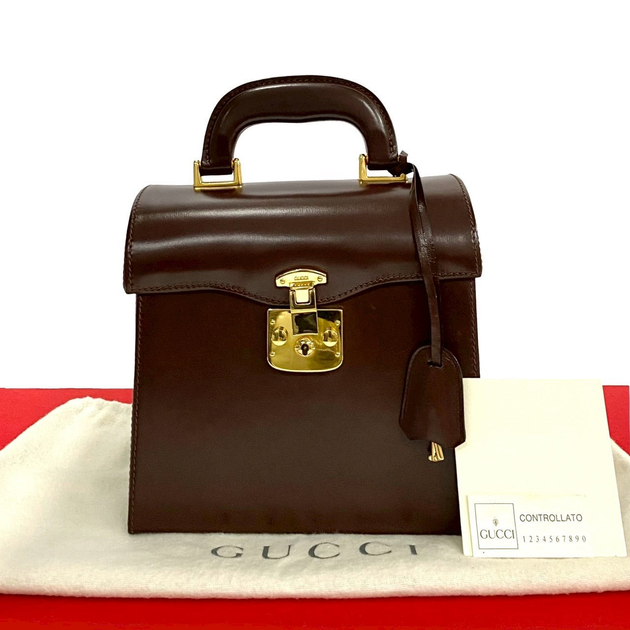 Gucci Lock Leather Handbag