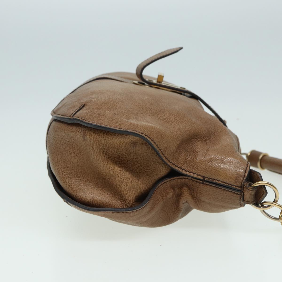 Burberry Shoulder Bag Leather 2way Brown Auth 81678