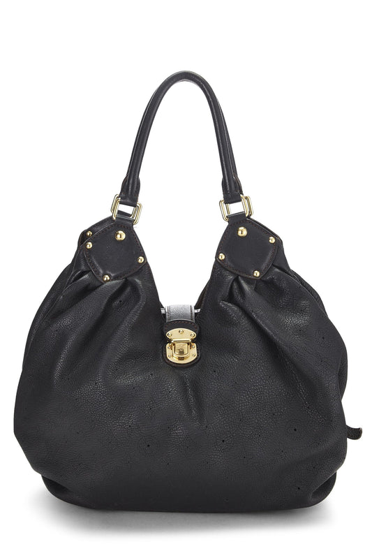 Louis Vuitton, Black Monogram Mahina Large, Black