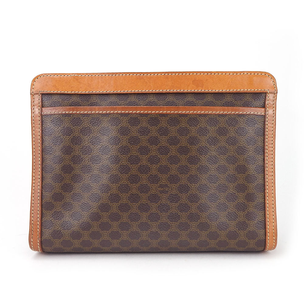 CELINE business bag PVC, Leather Brown Women