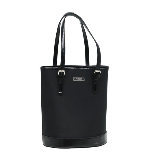Burberry Blue Label Hand Bag Nylon Black Auth 81857