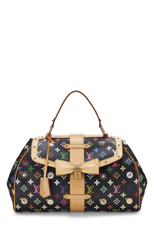 Louis Vuitton, Takashi Murakami x Louis Vuitton Black Monogram Multicolore Eye Love Sac Retro GM, Black