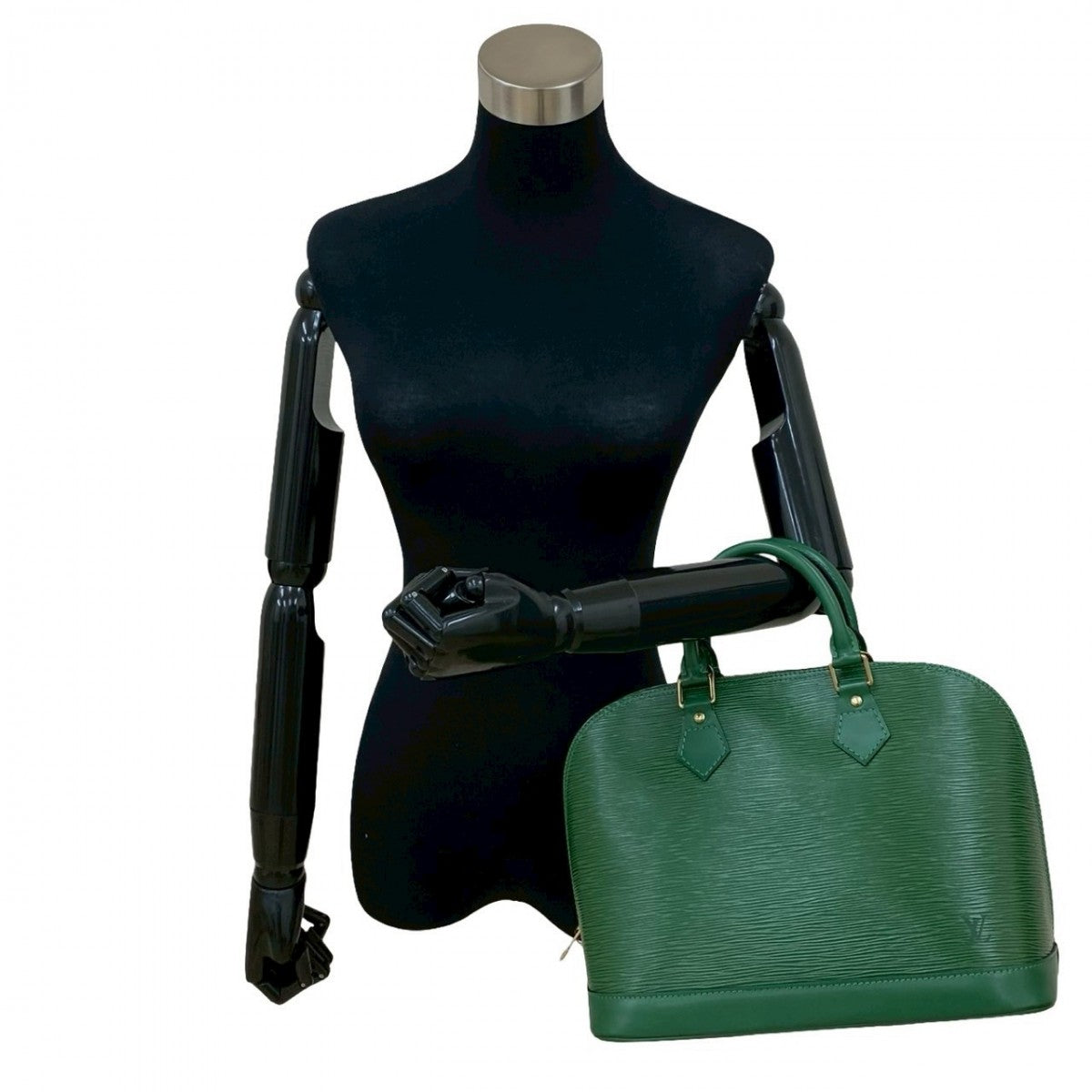 LOUIS VUITTON Handbag Epi Leather green Epi Alma Women