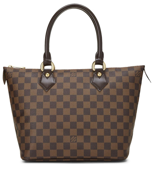Louis Vuitton, Damier Ebene Saleya PM, Brown