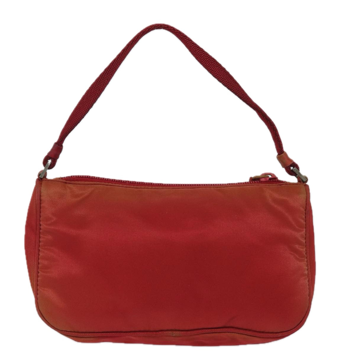 PRADA Accessory Pouch Nylon Red Auth Luxury Handbag