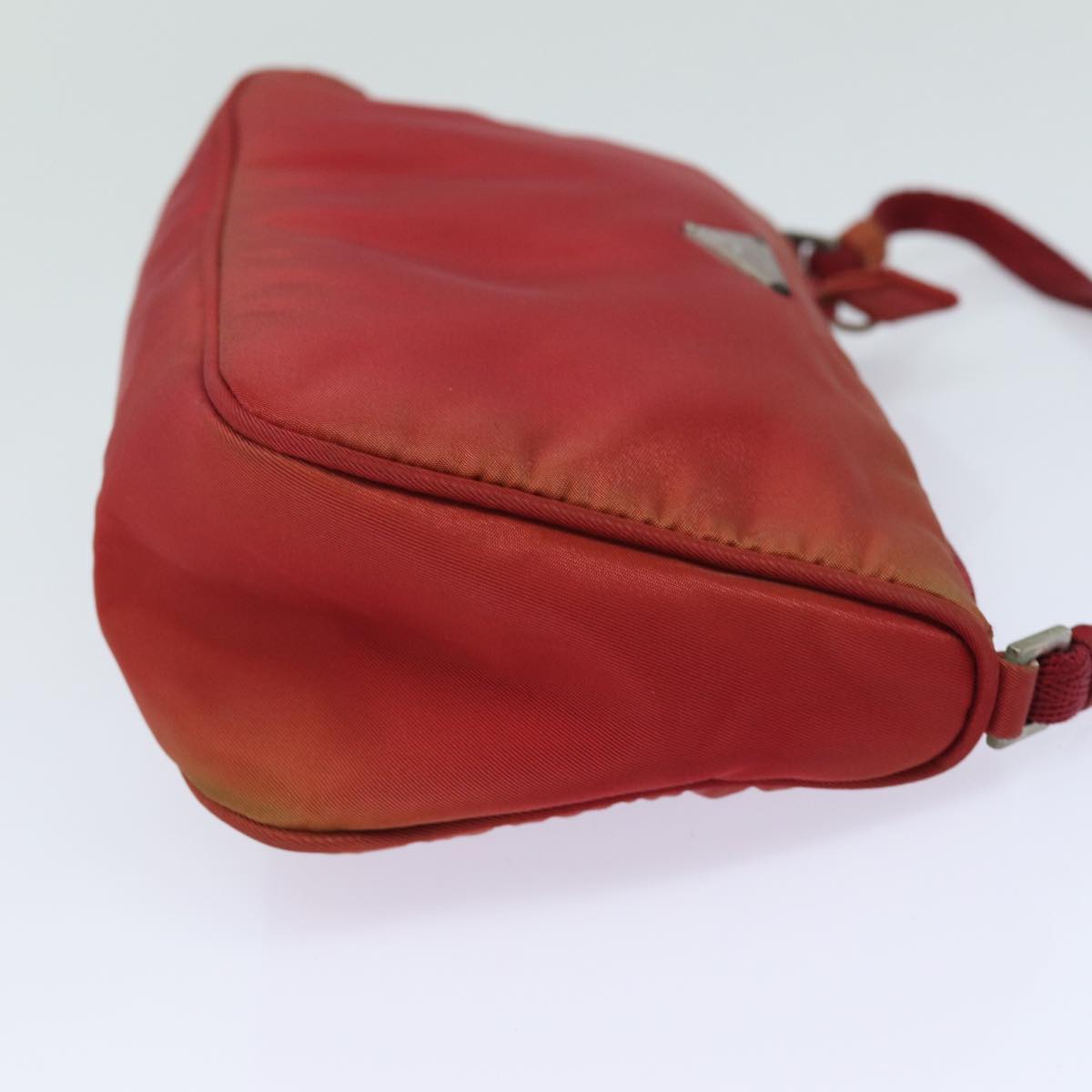 PRADA Accessory Pouch Nylon Red Auth Luxury Handbag