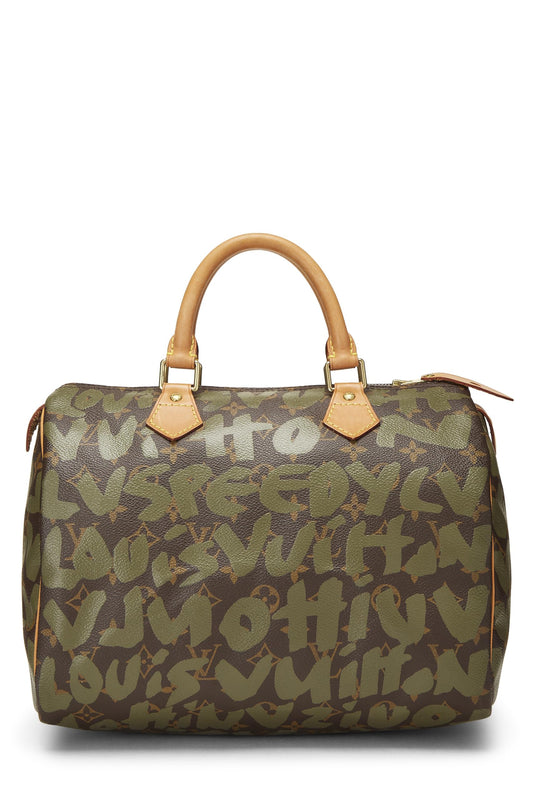 Louis Vuitton, Stephen Spro x Louis Vuitton Monogram Green Graffiti , Green