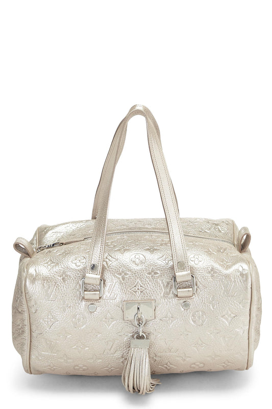 Louis Vuitton, Silver Monogram Shimmer Comete, Silver