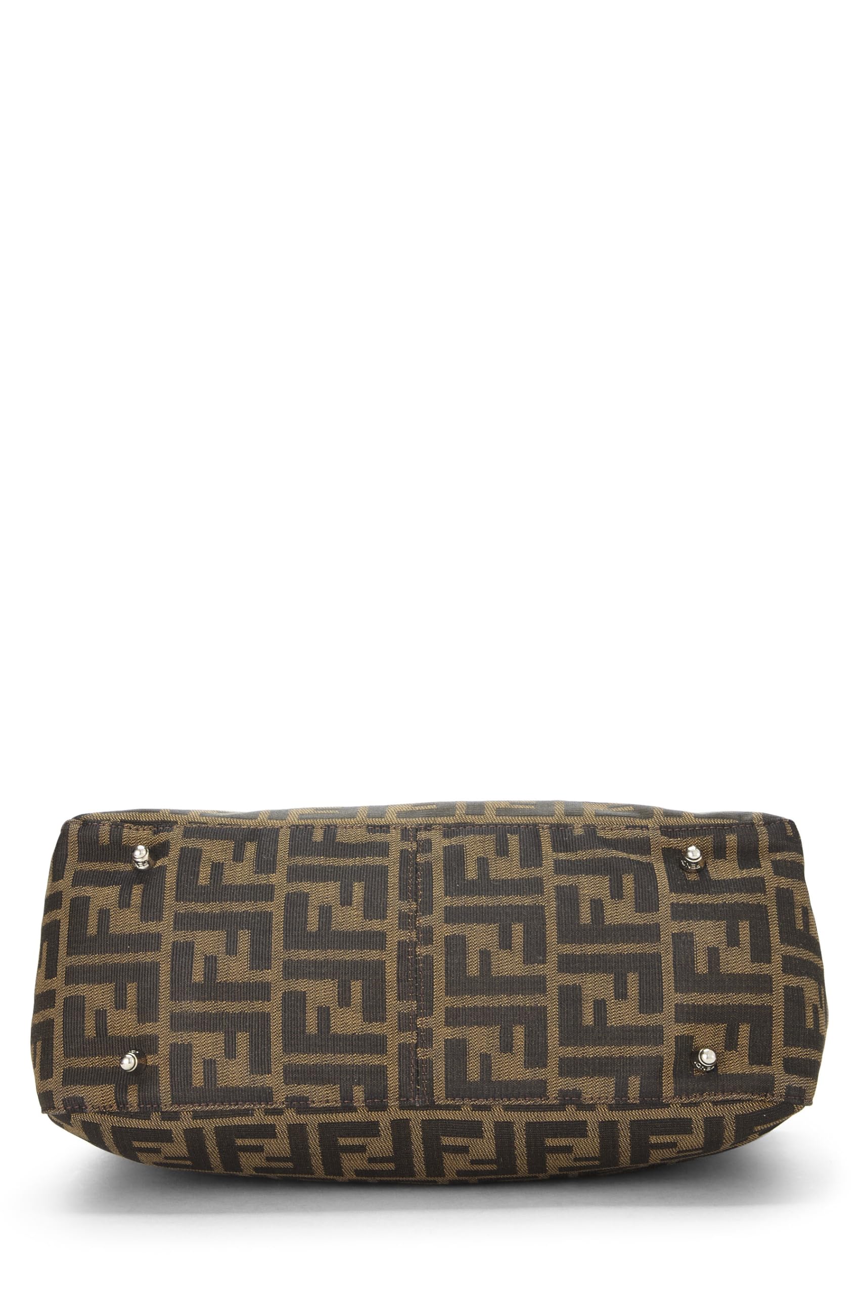 Fendi, Brown Zucca Canvas Handbag Small, Brown