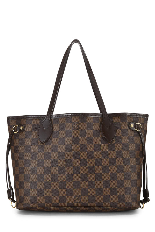 Louis Vuitton, Damier Ebene Neverfull PM, Brown