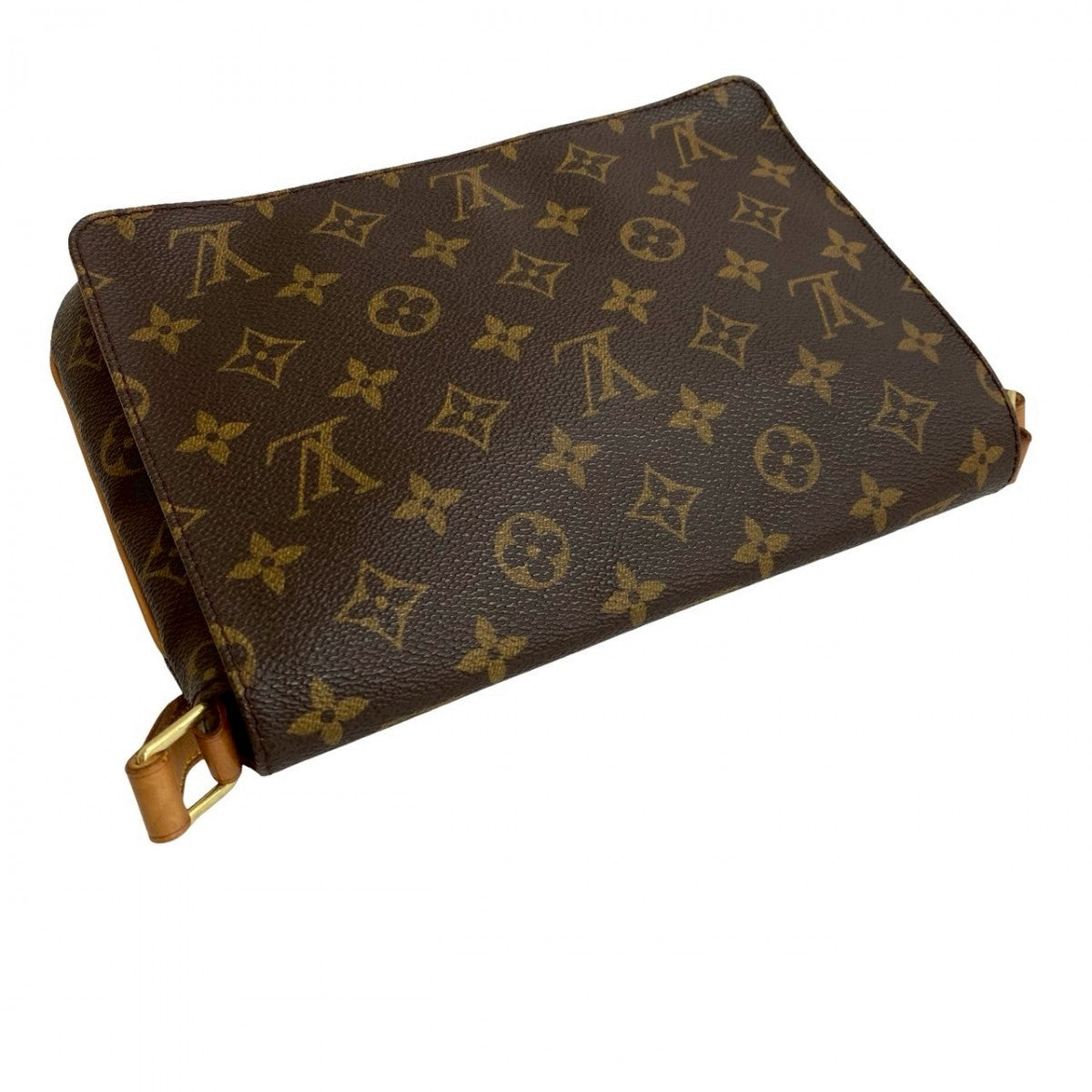 LOUIS VUITTON Shoulder Bag Epi Leather Brown Monogram Musette tango short Women