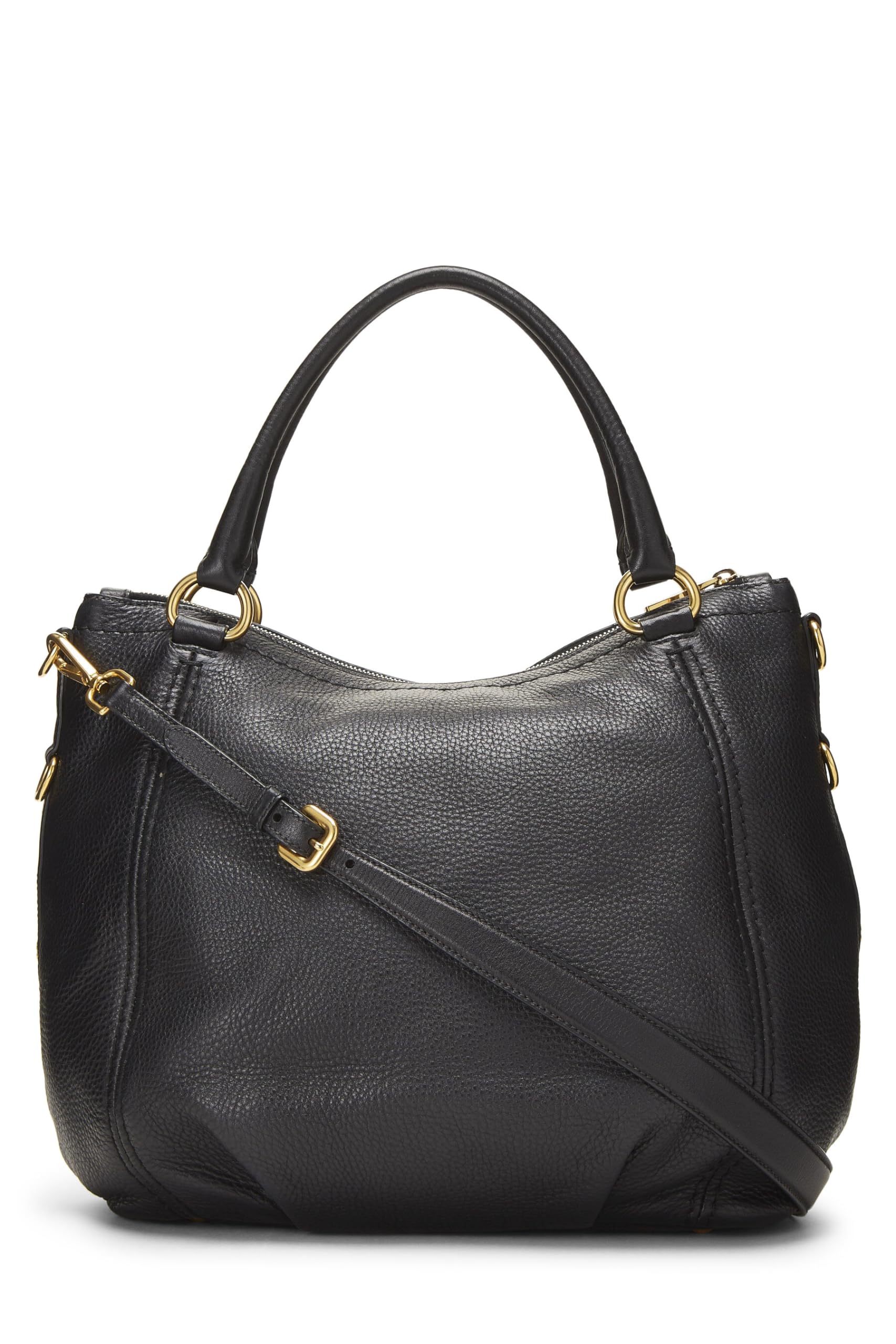 Prada, Black Vitello Daino Sacca Manici, Black Luxury Handbag