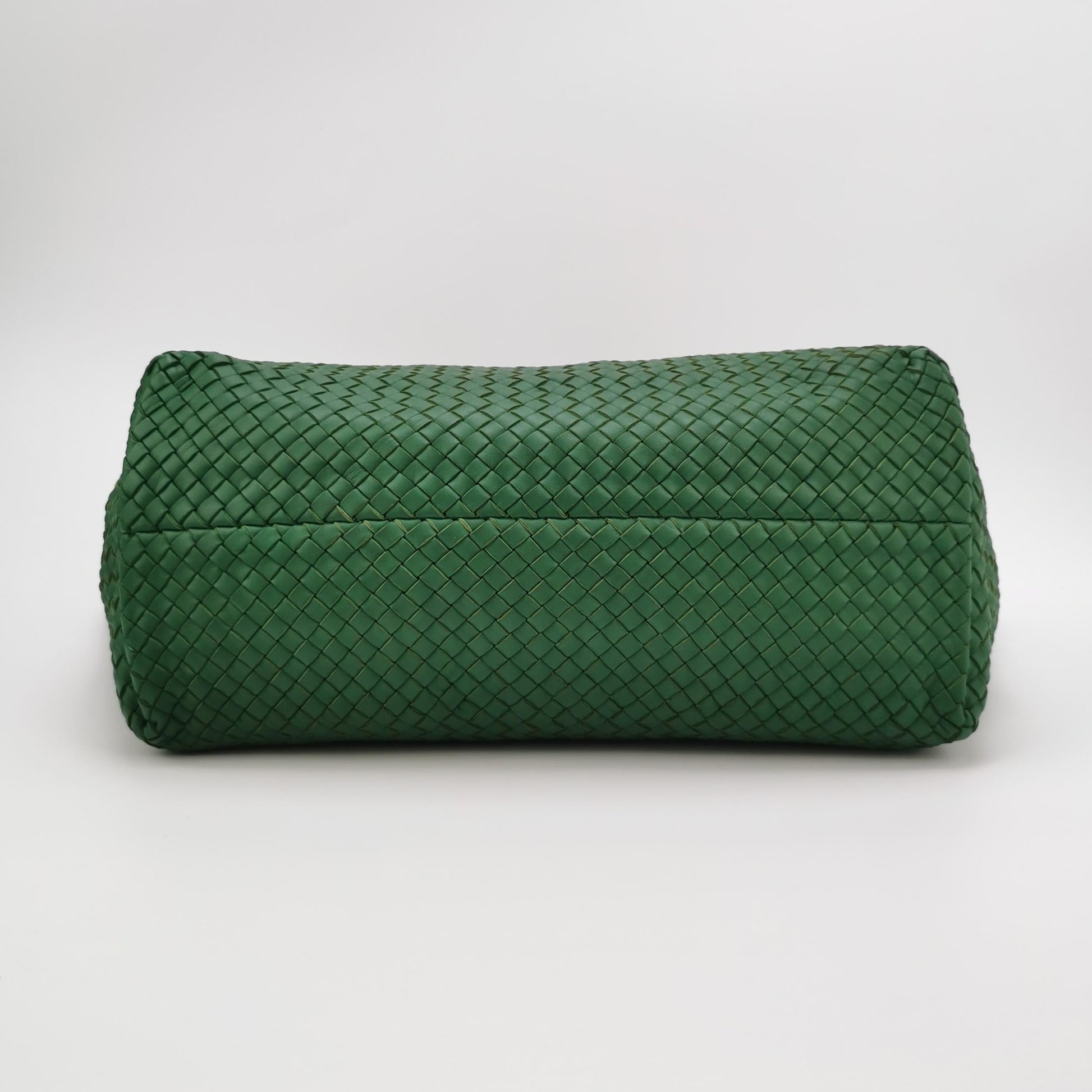 Bottega Veneta Cabat Tote Green Intreccio Leather 45cm