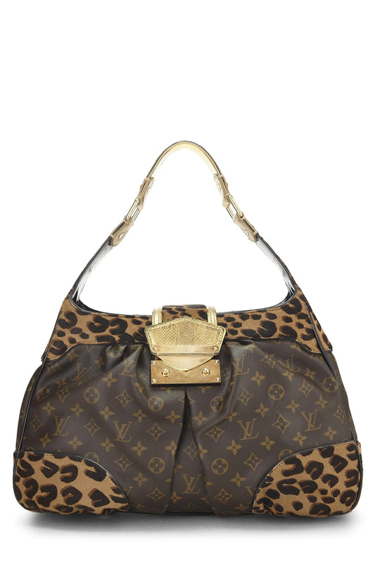 Louis Vuitton, Brown Monogram Leopard Boley, Brown