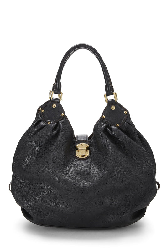 Louis Vuitton, Black Monogram Mahina Large, Black
