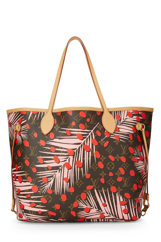Louis Vuitton, Monogram Canvas Jungle Dots Neverfull MM NM, Pink
