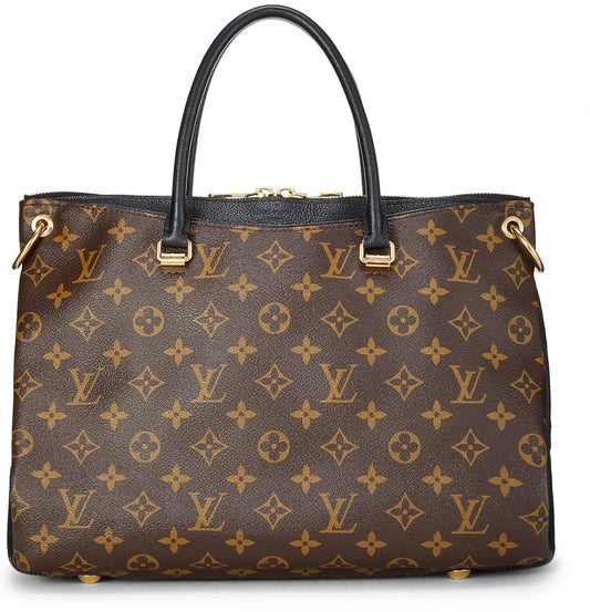 Louis Vuitton, Black Monogram Canvas Pallas NM, Black