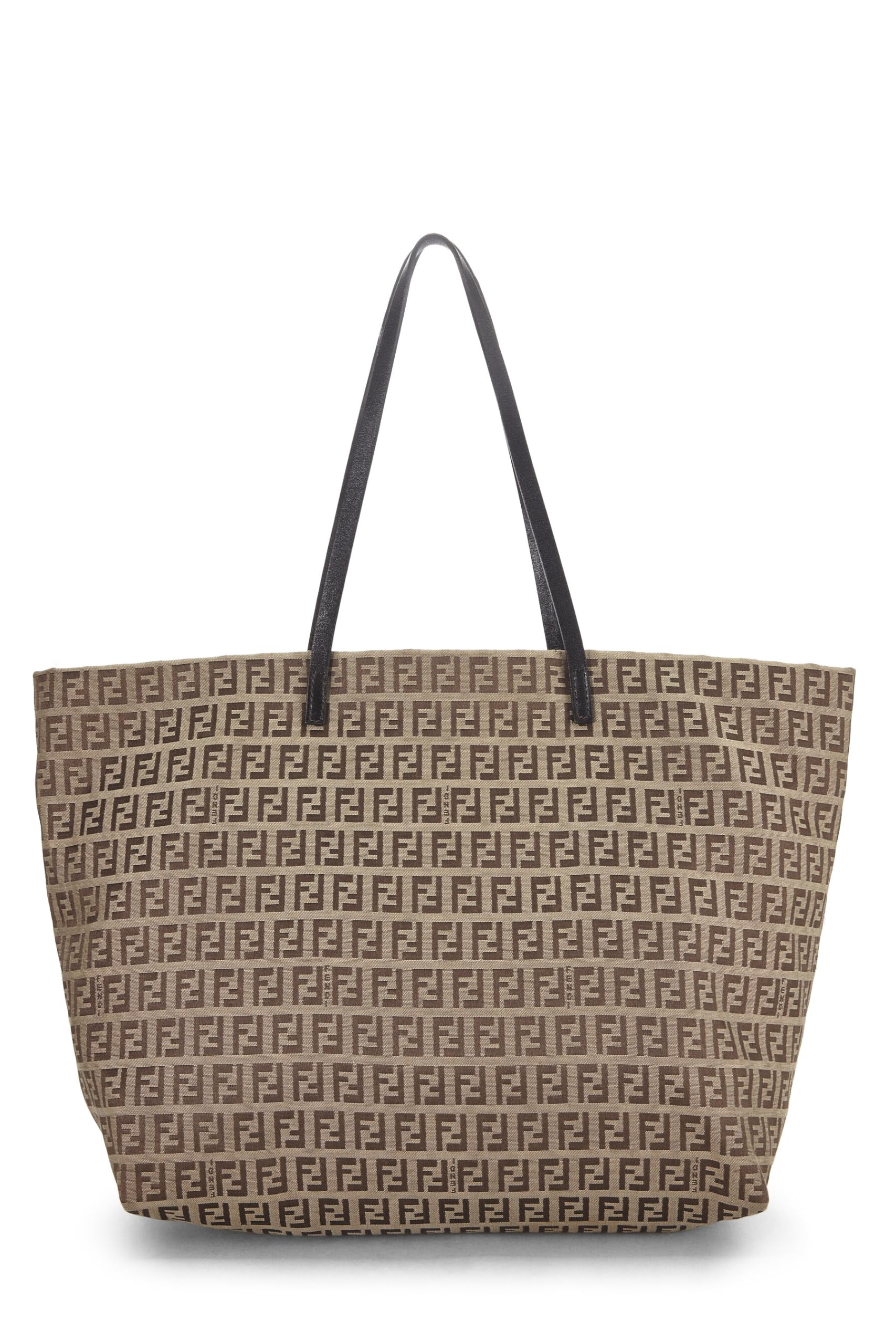 Fendi, Brown Zucchino Roll Tote, Brown
