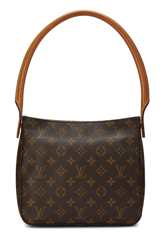 Louis Vuitton, Monogram Canvas Looping MM, Brown