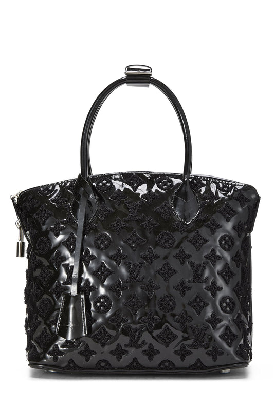 Louis Vuitton, Black Monogram Patent Leather Fascination Lockit, Black