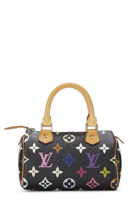 Louis Vuitton, Takashi Murakami x Louis Vuitton Black Monogram Multicolore HL Mini, Black