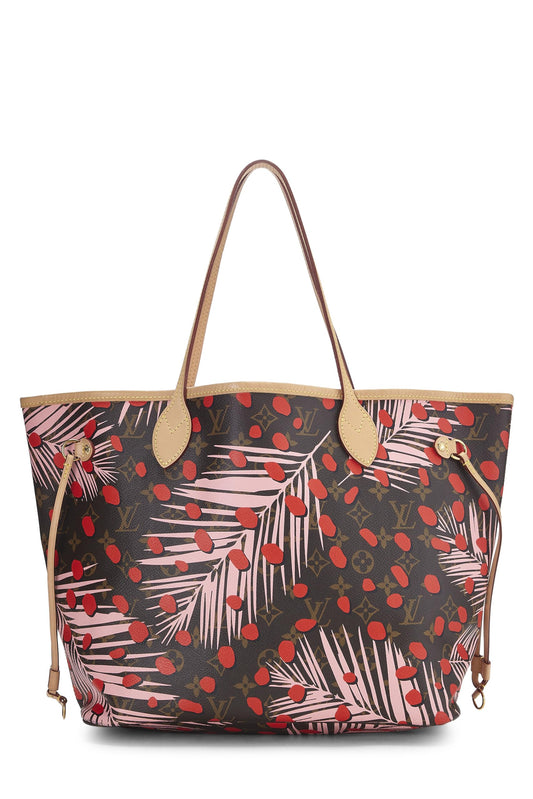 Louis Vuitton, Pink Monogram Canvas Jungle Dots Neverfull MM NM, Pink