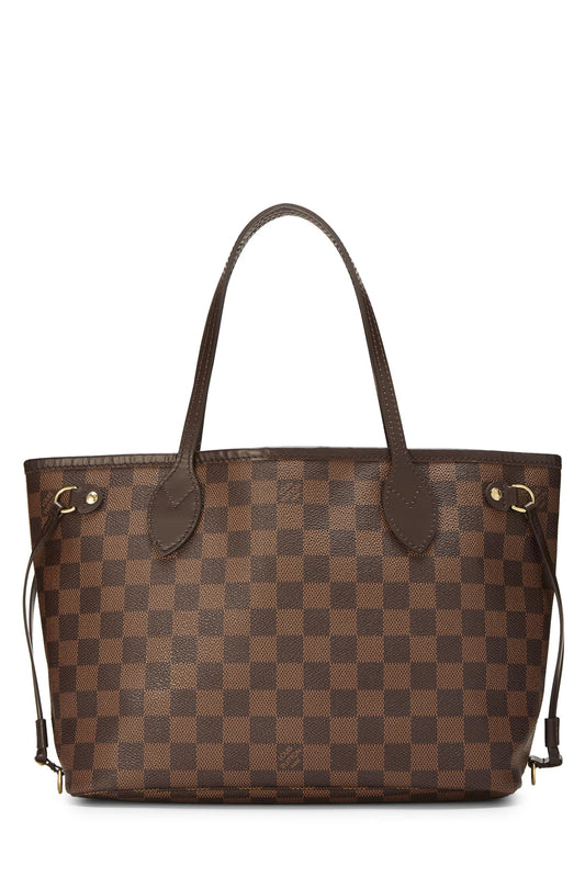 Louis Vuitton, Damier Ebene Neverfull PM, Brown