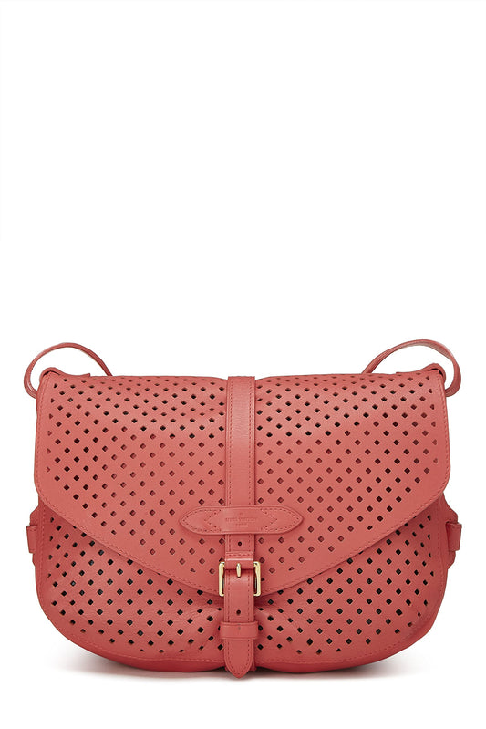 Louis Vuitton, Pink Perforated Leather Saumur 30, Pink