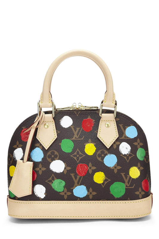 Louis Vuitton, Yayoi Kma x Louis Vuitton Monogram Canvas 3D Dots Alma BB, Brown