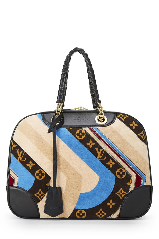 Louis Vuitton, Multicolor Velour Bowling Vanity Tuffetage Bag, Multi
