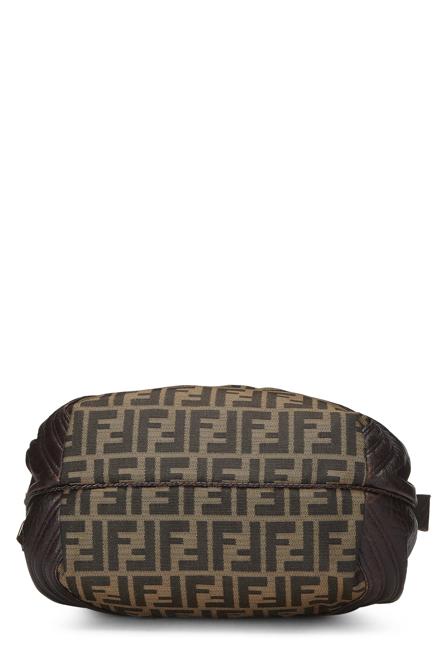 Fendi, Brown Zucca Canvas & Leather Baby Spy, Brown