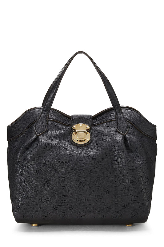 Louis Vuitton, Black Monogram Mahina Cirrus PM, Black