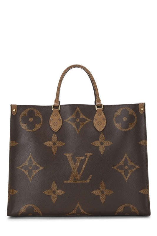 Louis Vuitton, Monogram Reversed Giant On The Go GM, Brown