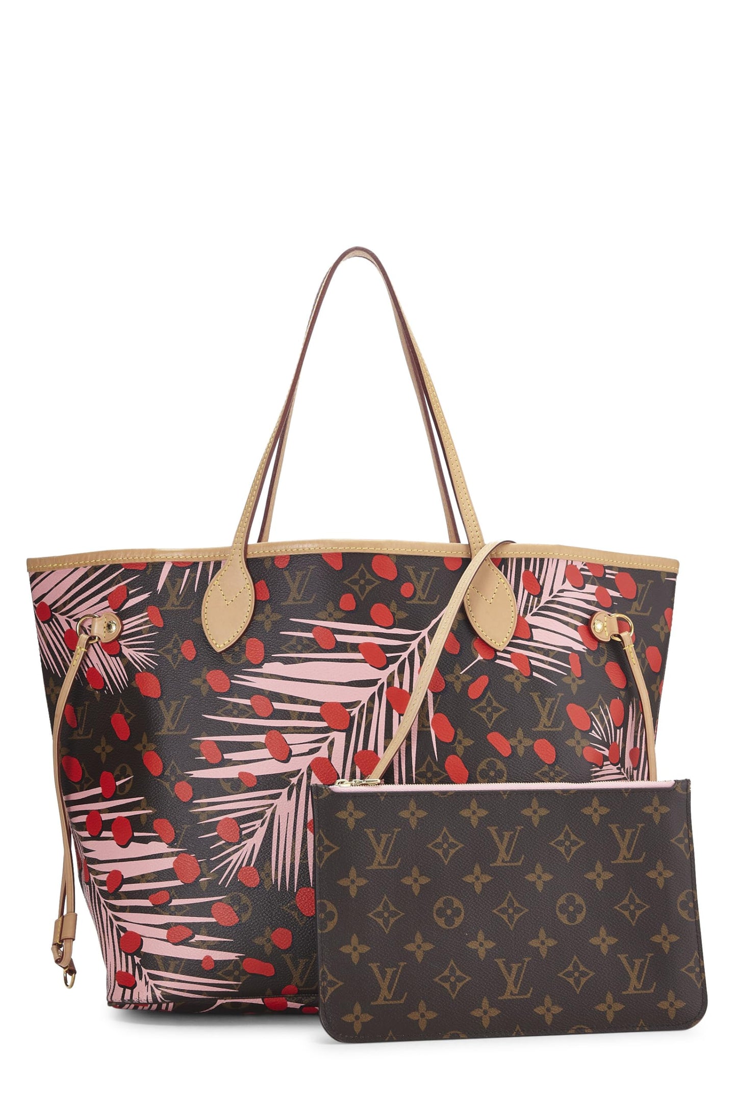 Louis Vuitton, Pink Monogram Canvas Jungle Dots Neverfull MM NM, Pink