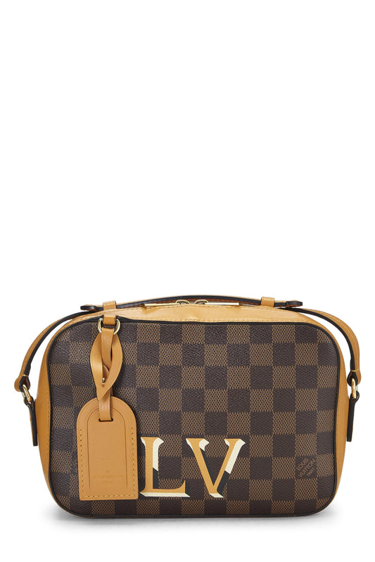 Louis Vuitton, Yellow Damier Ebene Santa Monica NM, Yellow