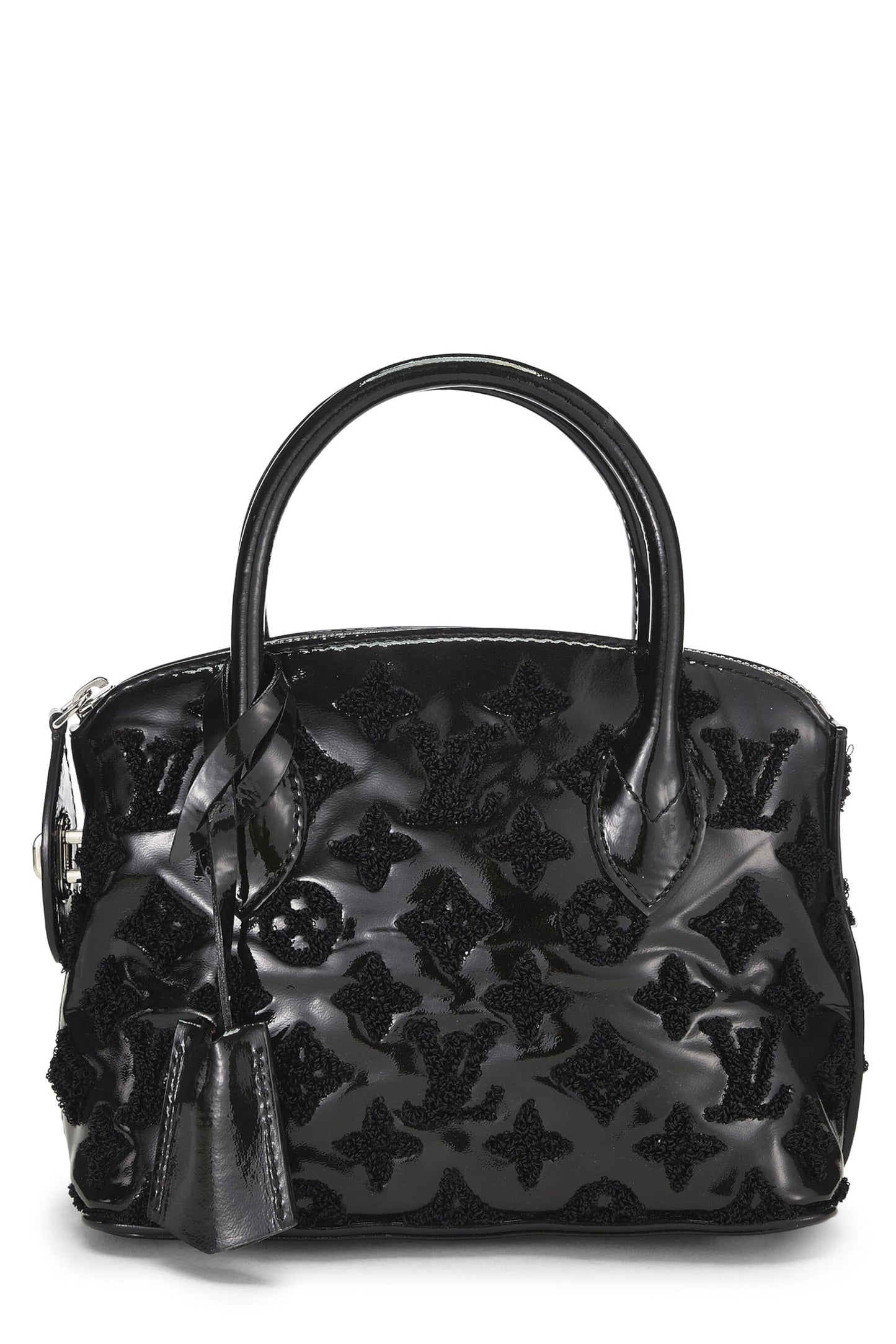 Louis Vuitton, Black Monogram Patent Leather Fascination Lockit BB, Black