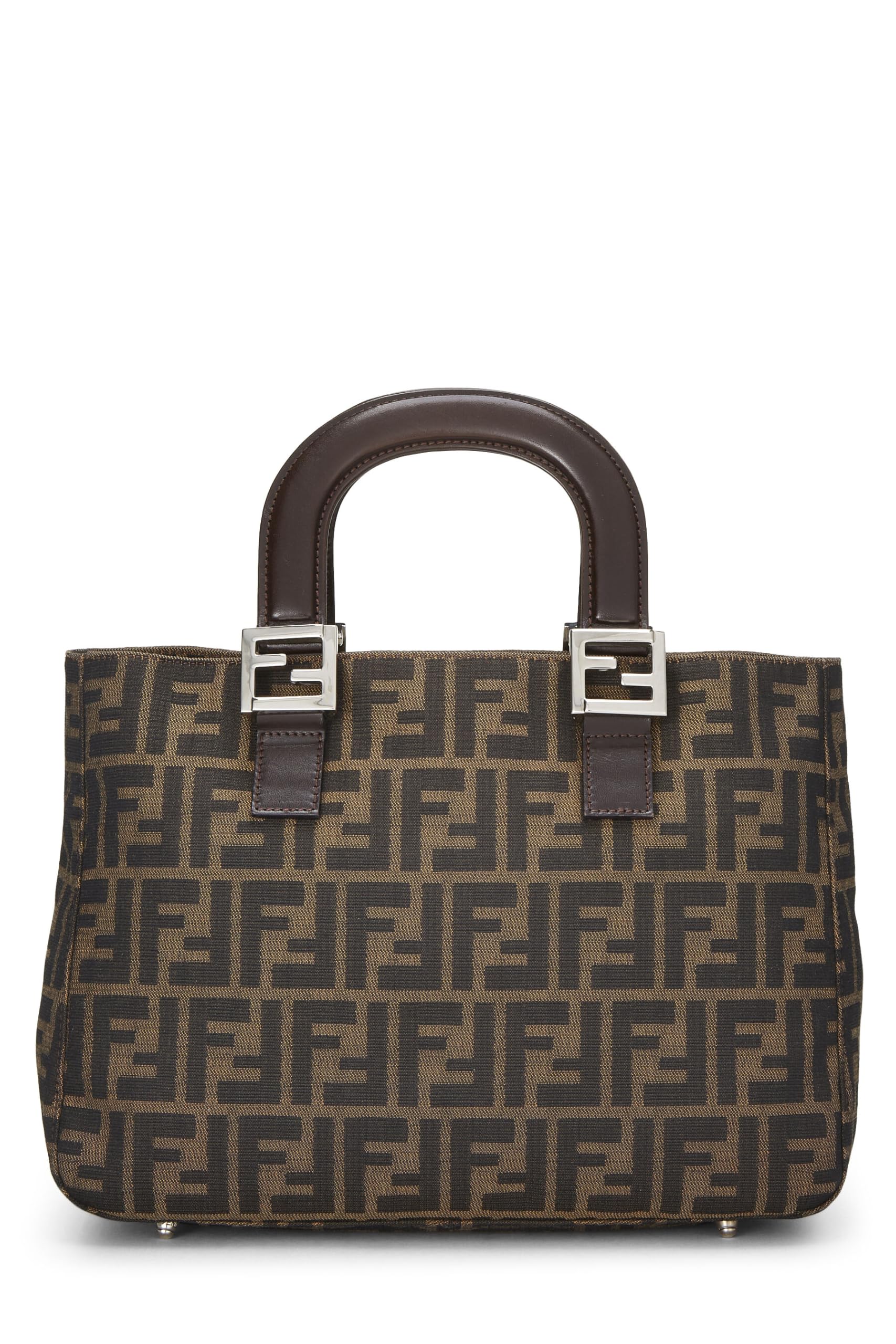 Fendi, Brown Zucca Canvas Handbag, Brown