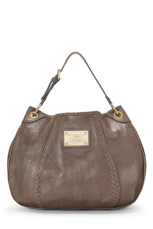 Louis Vuitton, Brown Python Galliera PM, Brown