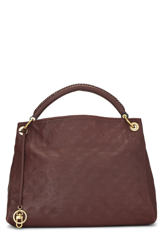 Louis Vuitton, Aurore Monogram Empreinte Artsy MM, Burgundy