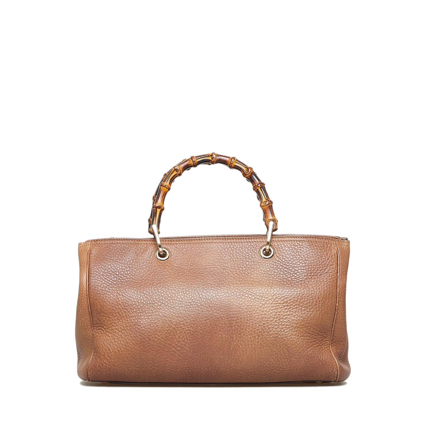 Gucci Bamboo Brown Leather Tote Style 1