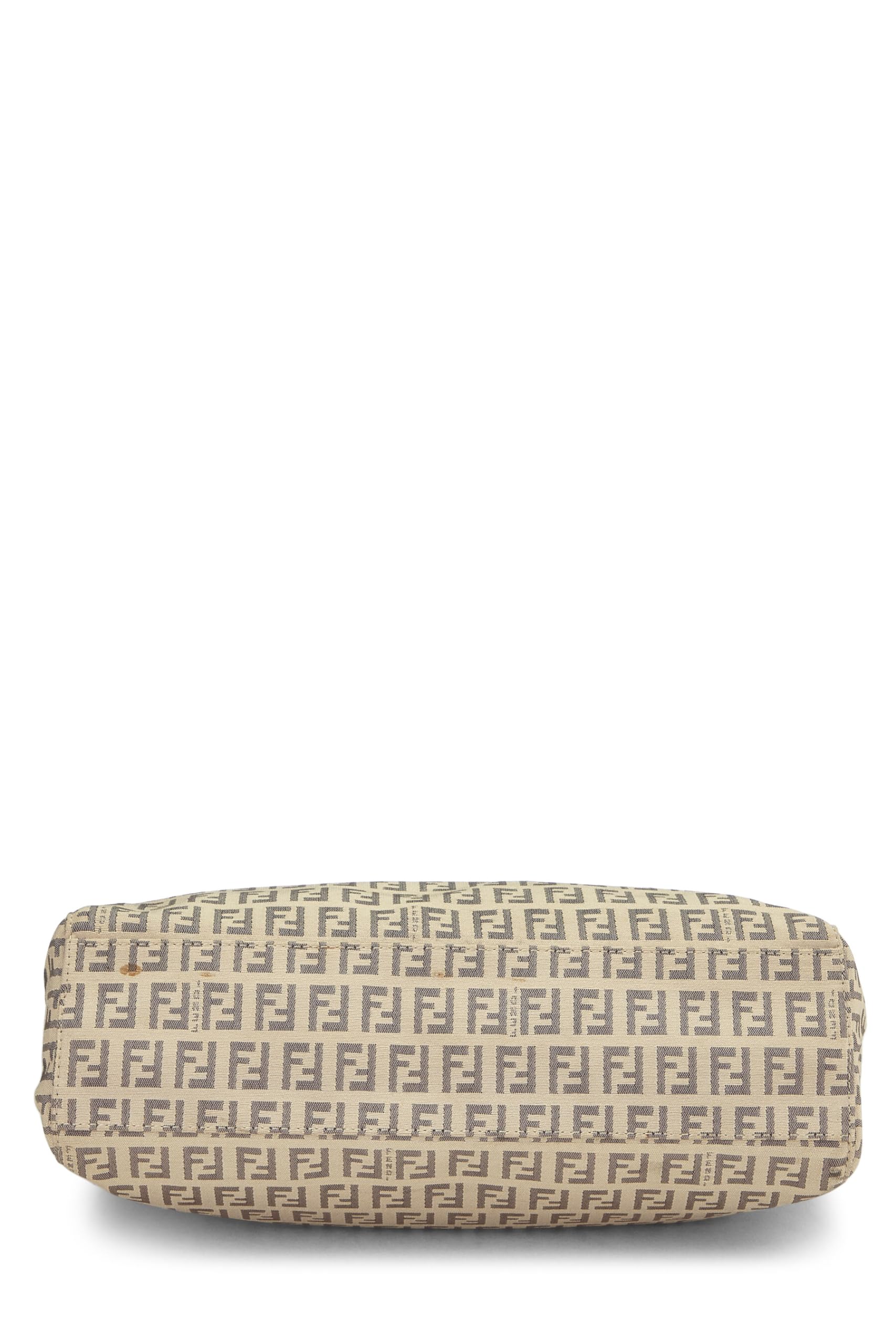 Fendi, Beige Zucchino Canvas Tote Small, Black
