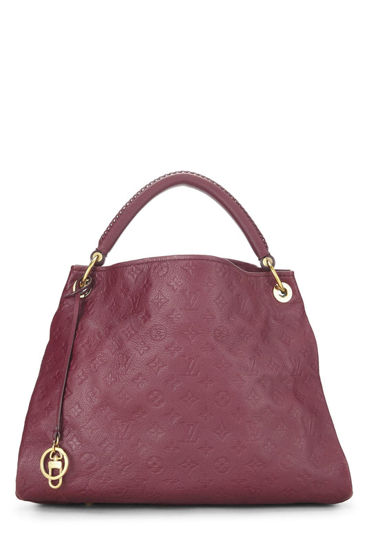 Louis Vuitton, Aurore Monogram Empreinte Artsy MM, Burgundy