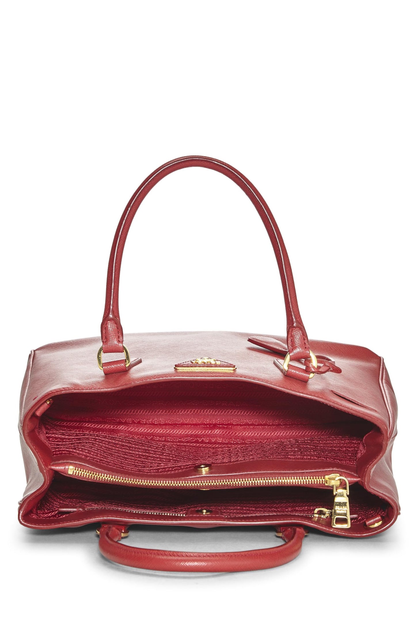 Prada, Red Saffiano Executive Tote Large, Red