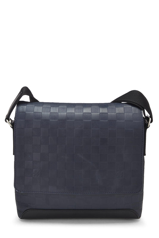 Louis Vuitton, Navy Damier Infini District Messenger PM, Navy